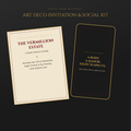 Art Deco Invitation & Social Kit